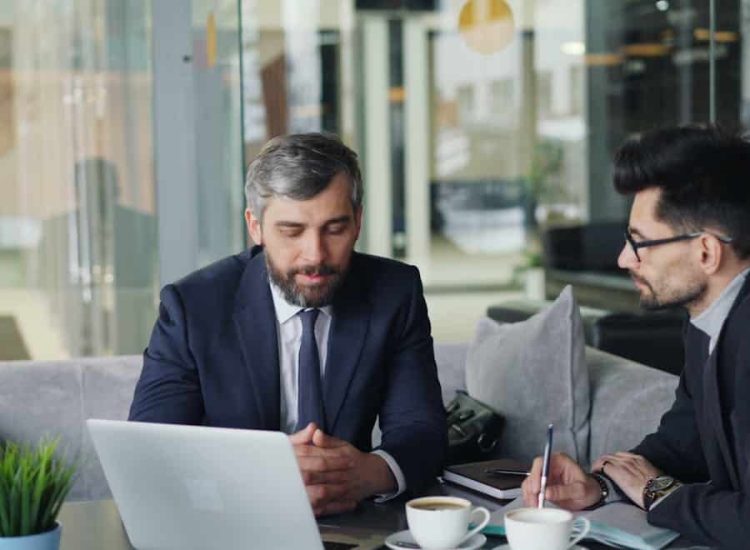 Business professionals in a strategic consulting meeting
